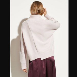 NWT Vince Stepped Hem Cashmere Wool Blend Turtleneck Sweater XS